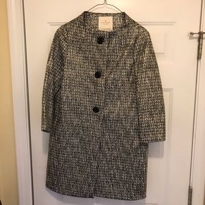 Kate Spade coated tweed jacket size 2 NWT